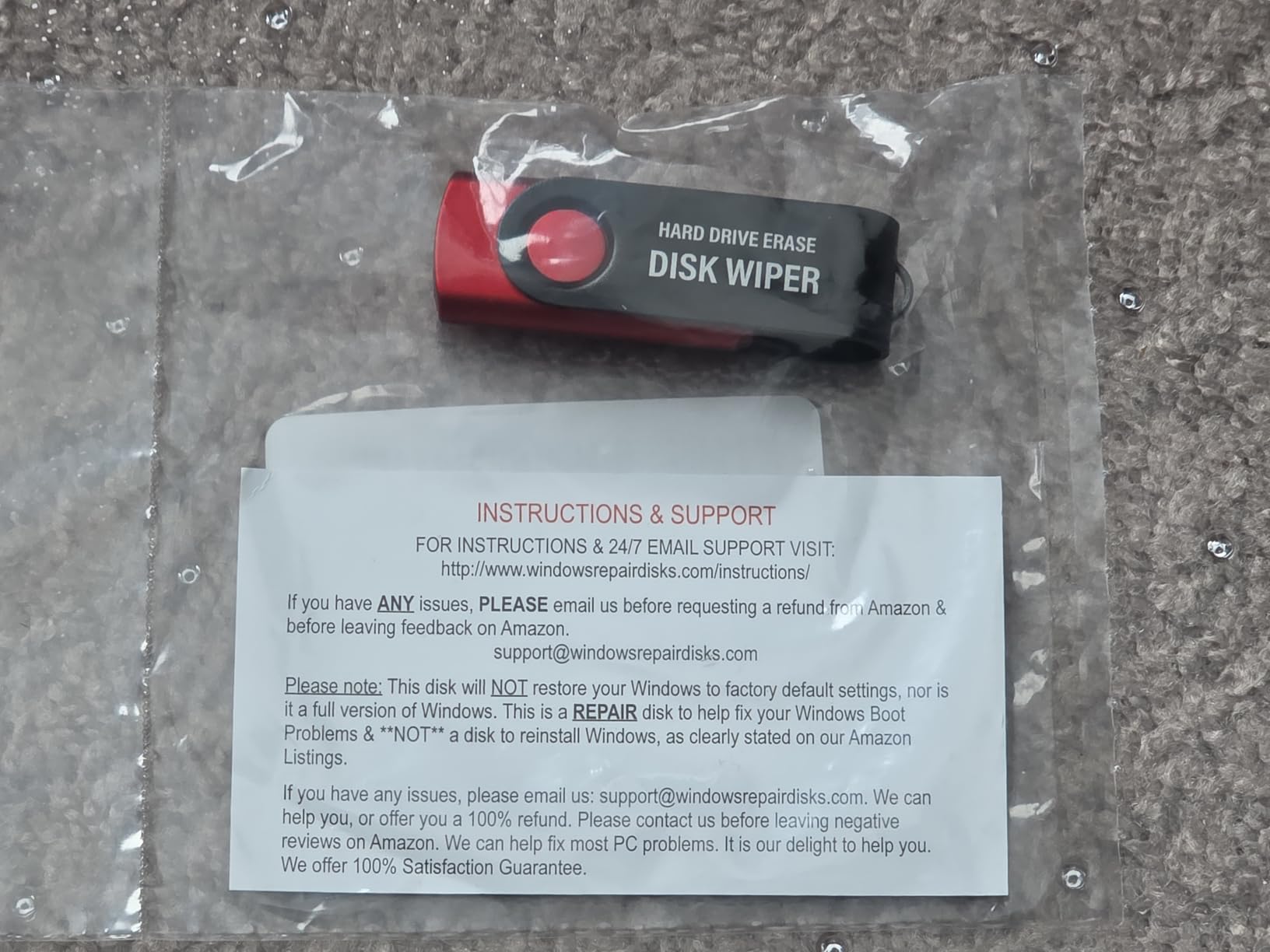 Ralix Hard Drive USB Wiper 32/64 Bit - Compatible with Windows, Mac, and Linux – Hard Drive Eraser customer photo 1