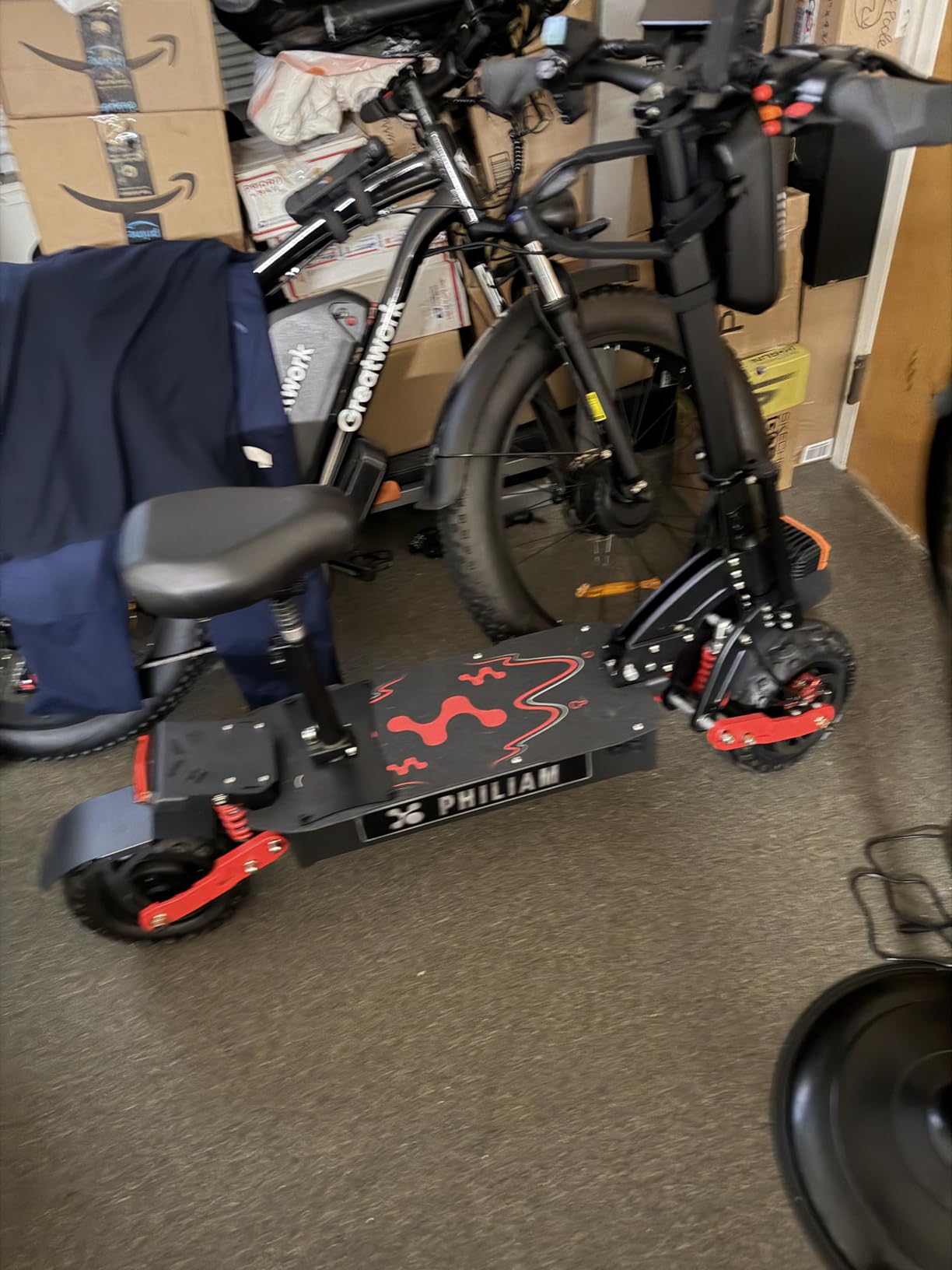 Adult Electric Scooter High Speed Long Range 7000W/10000W Dual Motor 55/65 mph 60V 38Ah/72V 48Ah 70/80 Miles 11/13 Off Road Tubeless Tires Dual Suspension 4 Piston Brakes customer photo 2