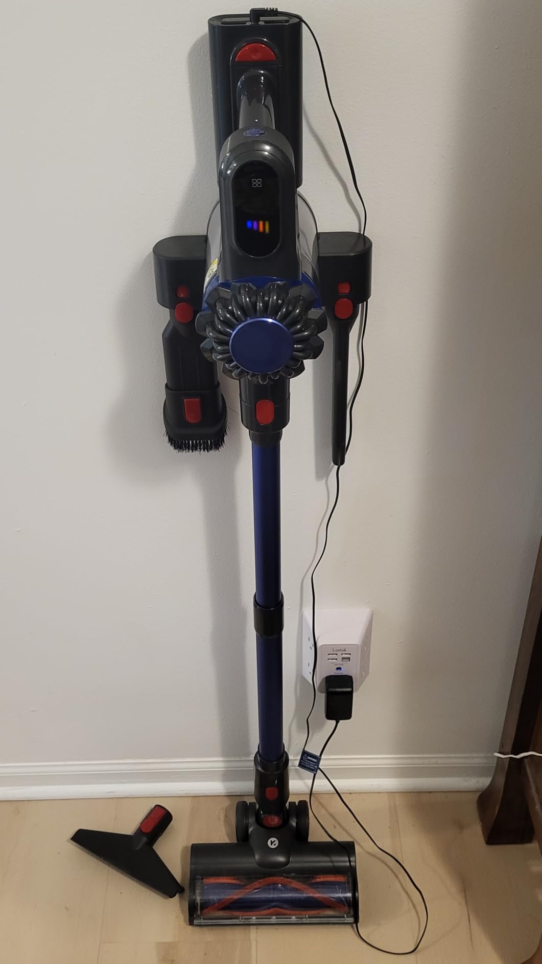 KARDV Cordless Vacuum Cleaner, 500W/40Kpa Vacuum Cleaners for Home, 60Mins Stick Vacuum with LED Display, Anti-Tangle Wireless Vacuum, 8 in 1 Lightweight Vacuum for Hard Floors Carpet Pet Hair customer photo 1