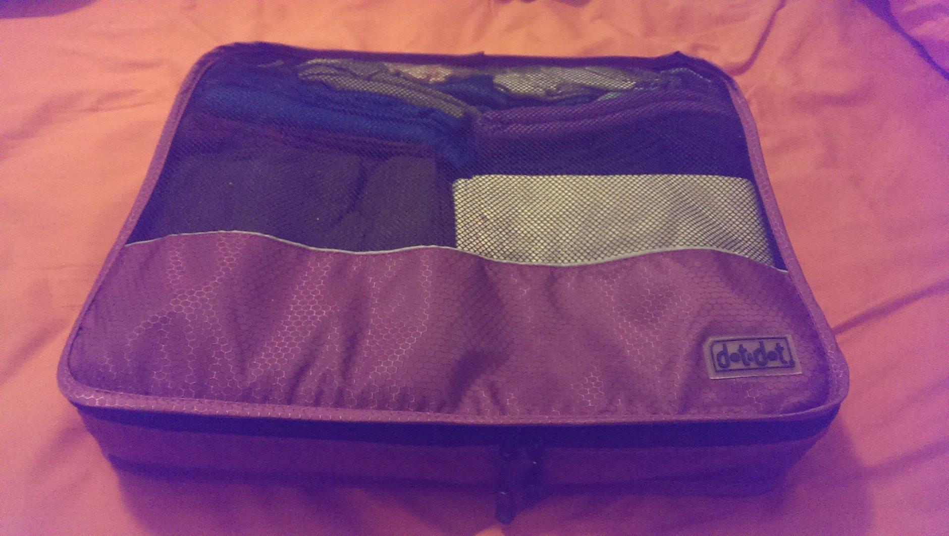 Dot&Dot Large Compression Packing Cubes 5pc Set - Suitcase Luggage Organizer Bags - Expandable Travel Essentials - Lightweight Fabric Organizers customer photo 2