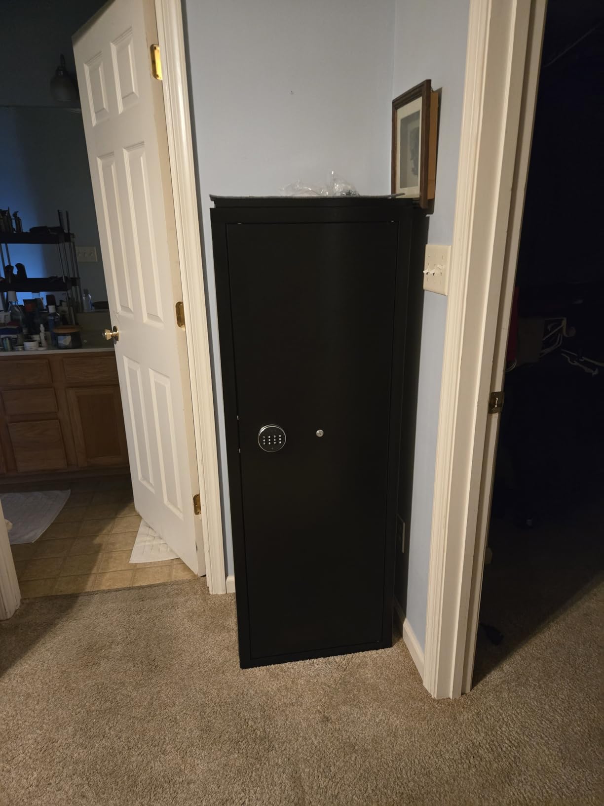 Greenvelly 14-16 Gun Safe for Rifles and Pistols, Quick Access Rifle Safe with Digital Keypad Lock, Gun Cabinets for Rifles and Shotguns, Gun Safe with Pistol Pockets and Adjustable Gun Rack for Home customer photo 2