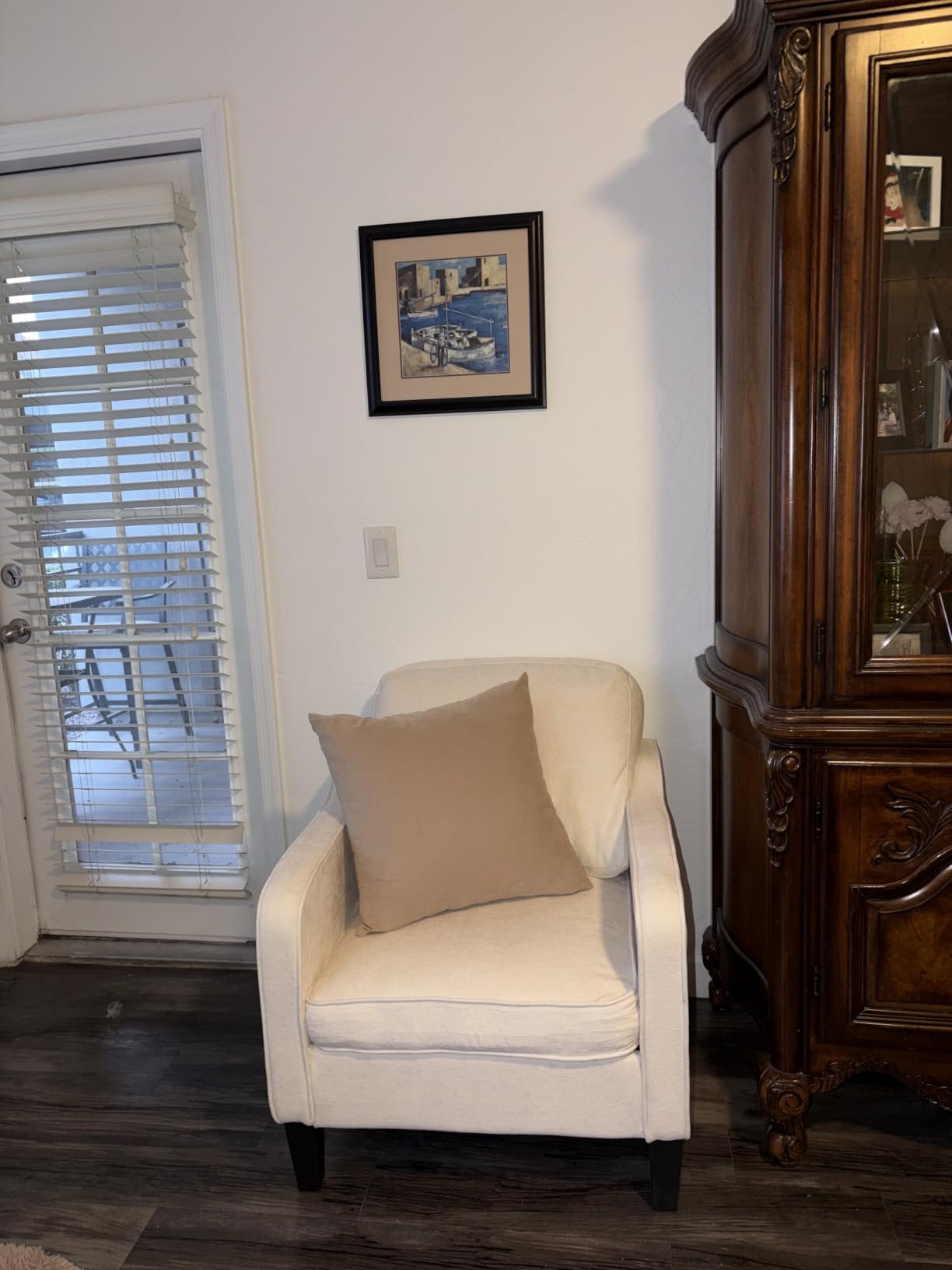 Accent Chair for Living Room, Mid Century Modern Reading Chair for Bedroom, Upholstered Armchair with Side Pockets, Comfy Single Sofa Side Chair for Office, Apartment, Small Room, Teal Green customer photo 1