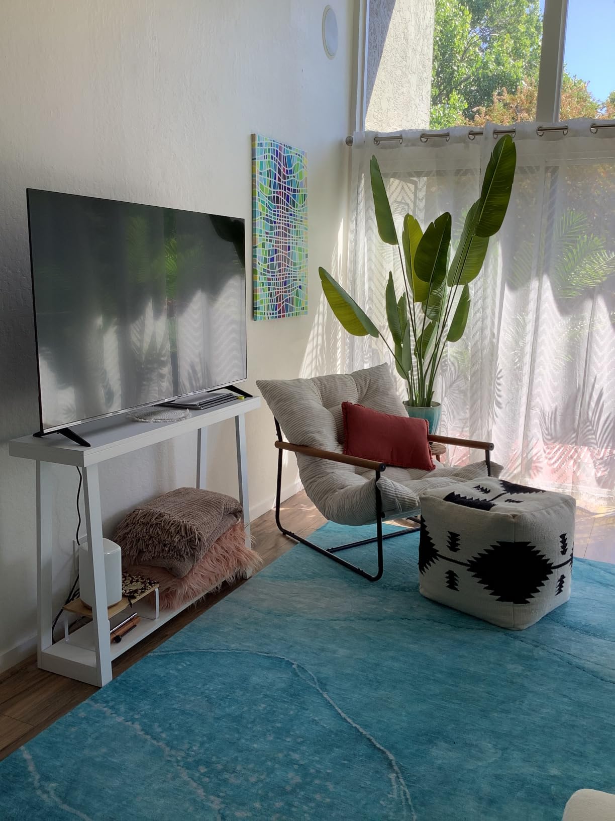 MAXYOYO Modern Accent Chair, Comfy Living Room Chair with Metal Frame customer photo 2