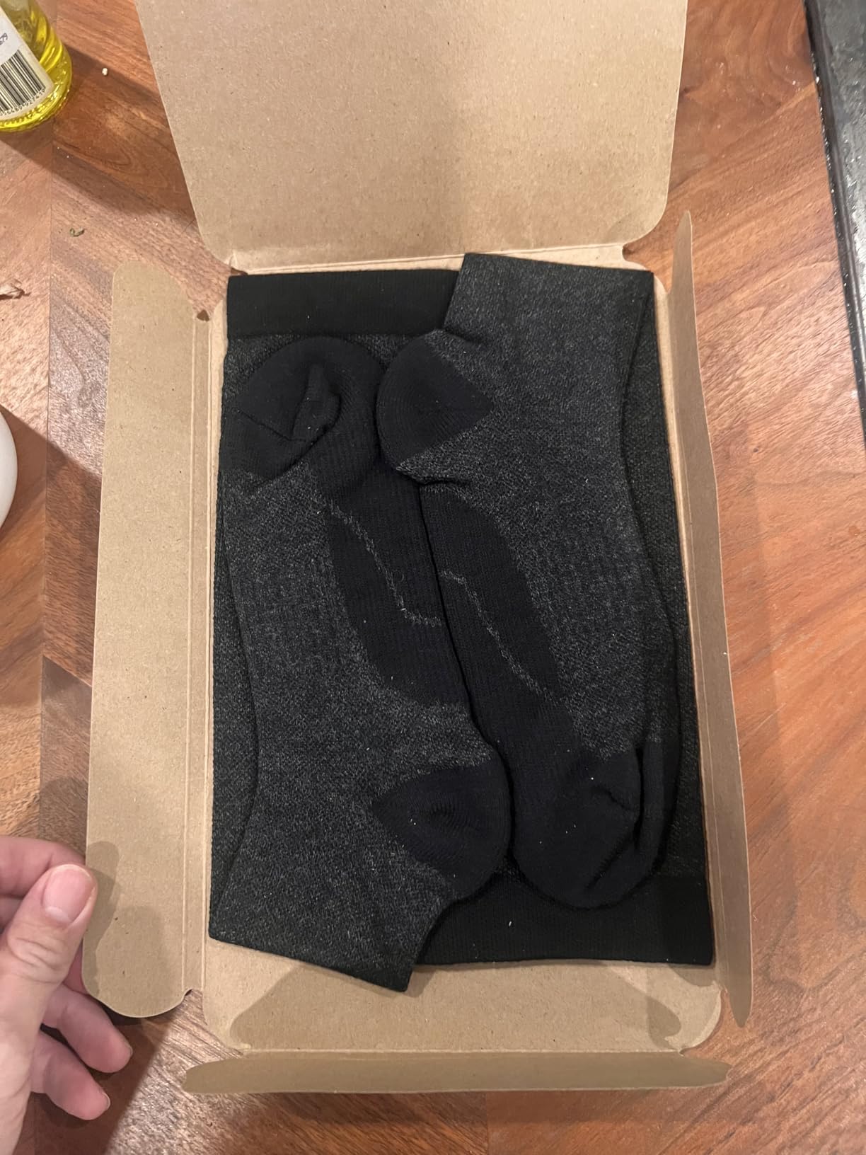 Merino Wool Compression Socks for Women Men 15-20 mmHg for flying customer photo 1
