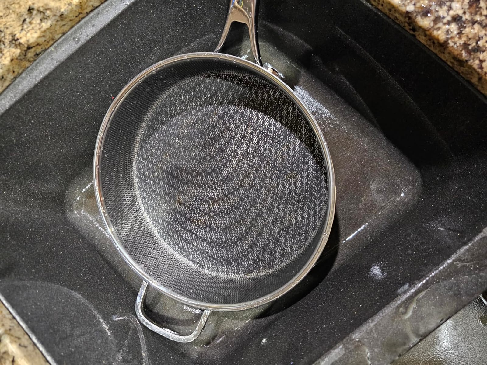 SNOWCLAD Frying Pans Nonstick with Lid,Hybrid Non Stick 5 Quart Saute pan,PFOA Free Cookware,Stainless Steel skillet,12 inch Deep Saute Pan,Dishwasher&Oven Safe,Works on All Cooktops customer photo 2