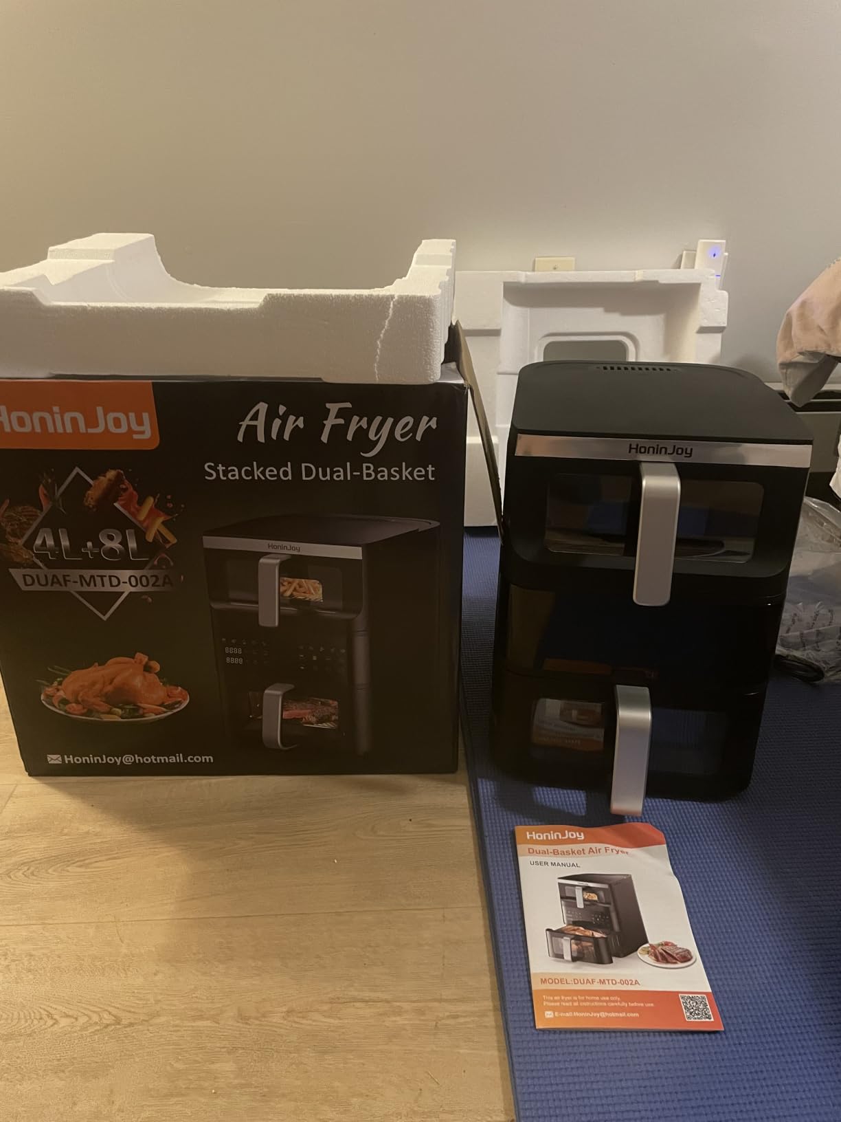 13QT Vertical Dual Basket Air Fryer with Dual-Zone Sync Finish customer photo 2