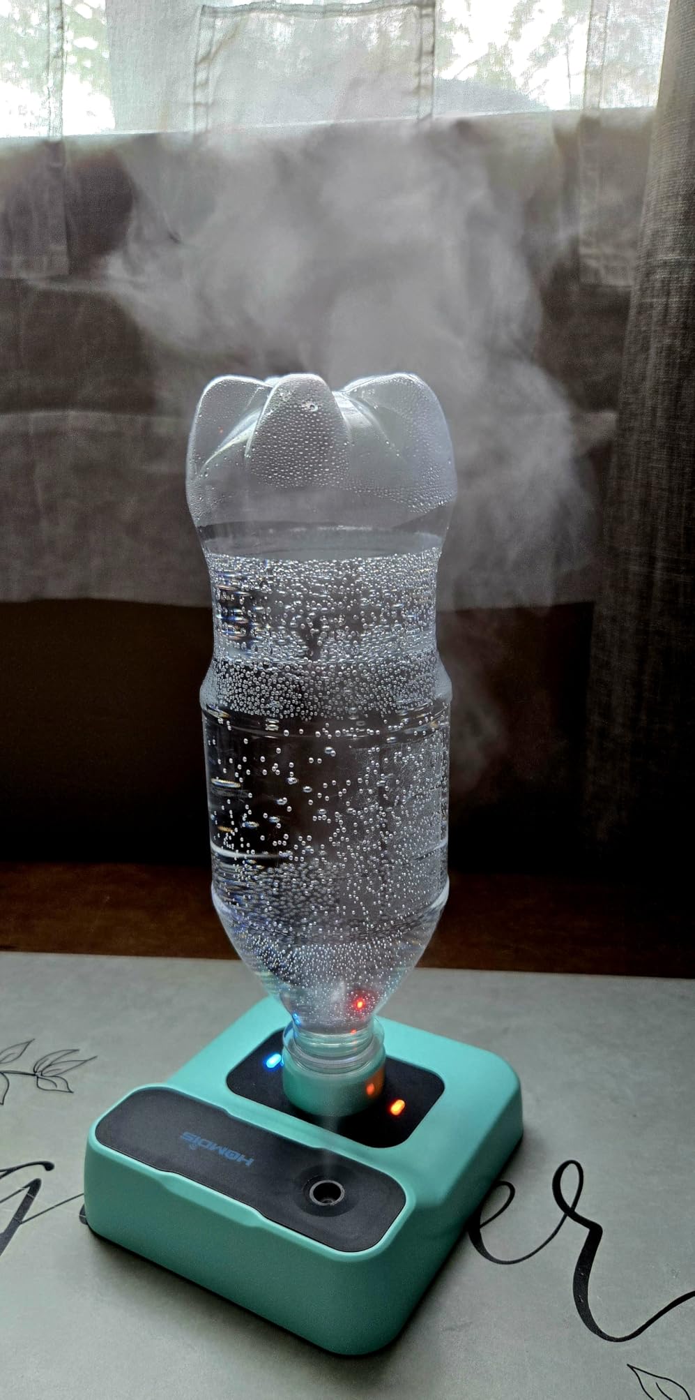 Travel Humidifier, Portable Small Humidifier for Plants, Bedroom, Office, Hotel or Car, Battery Operated Mini Cool Mist Humidifiers, Quiet 23dB, Auto-off, Night Light and BPA-Free, Pink customer photo 1