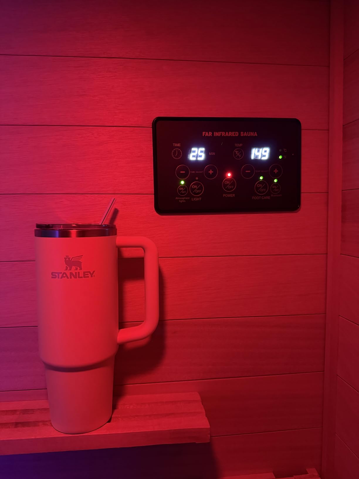 OUTEXER Infrared Sauna Home Sauna Spa Room Chilean Pine Wood 1200W 120v customer photo 1