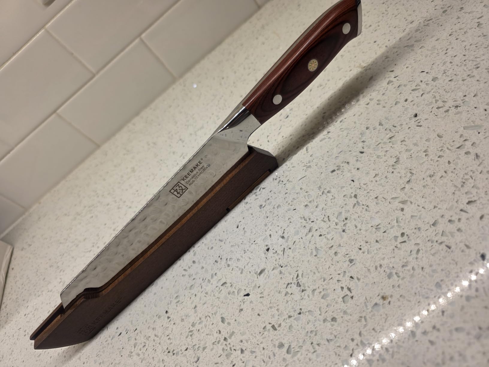 8 Inch Damascus Chef Knife, Japanese Kitchen Knife with VG10 Steel customer photo 2