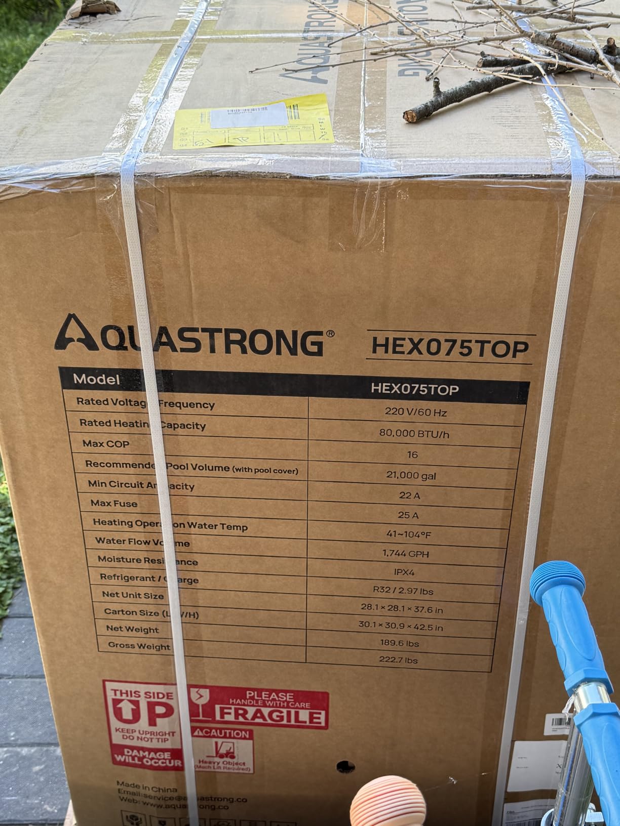 Swimming Pool Heat Pump for Above Ground Inground Pool 22'*30'*48
