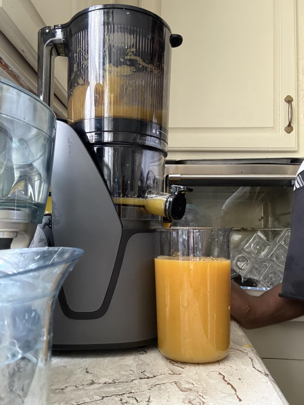 EanOruus Juicer Machines, 3-in-1 Cold Press Juicer, Premium Gray customer photo 1