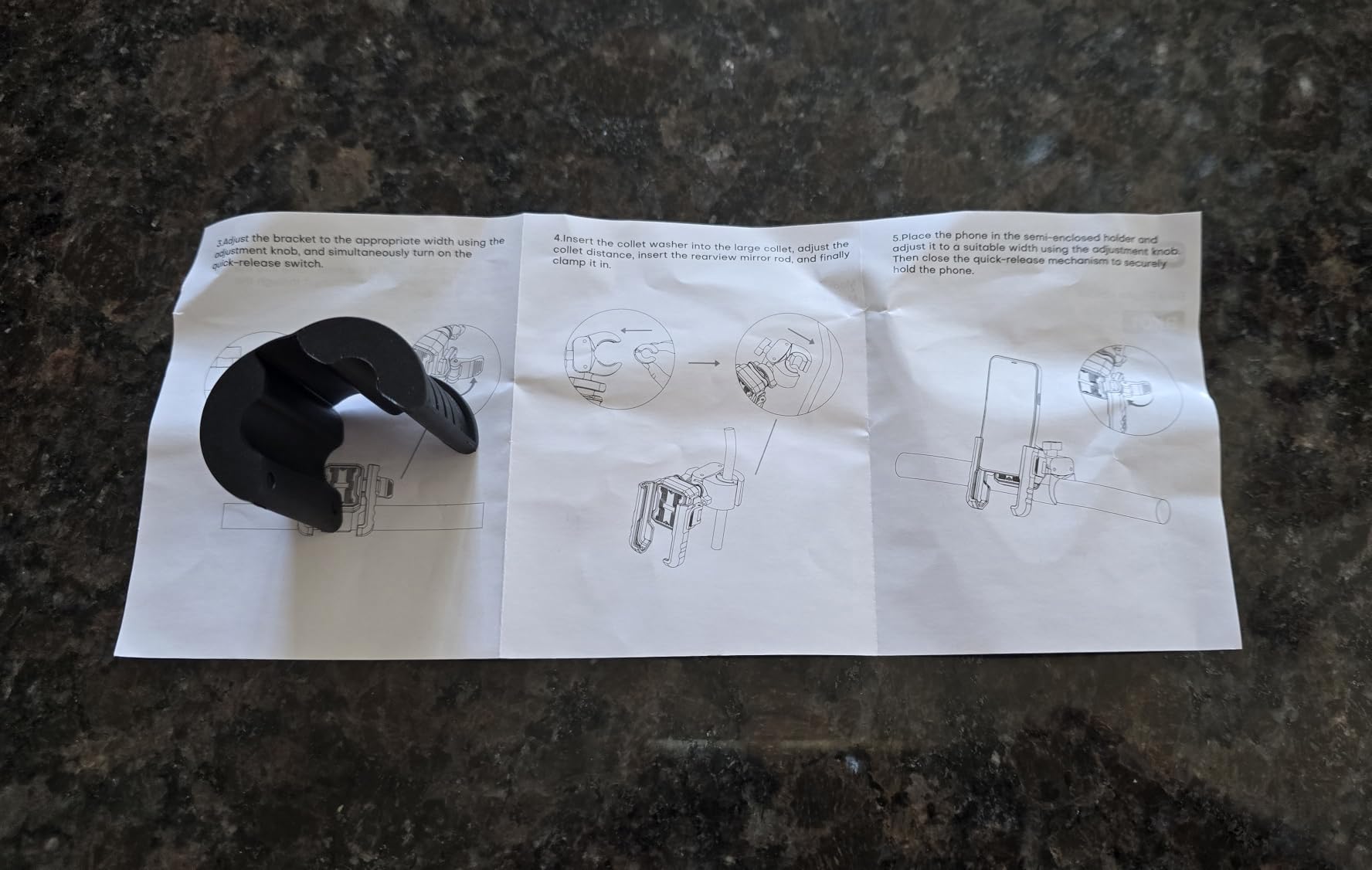 OMOTON BK01 Anti-Vibration Bike Phone Mount, Quick Lock for Riders customer photo 2