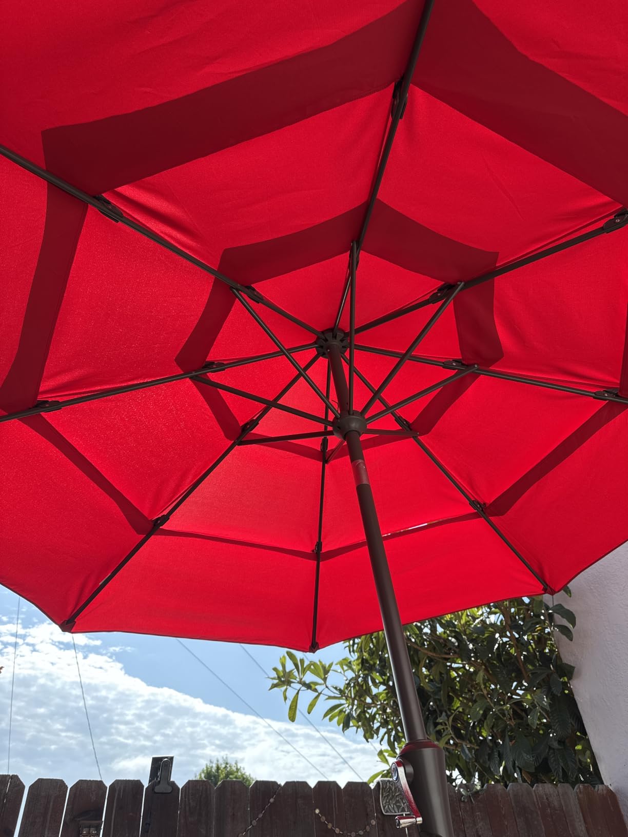 AreShark 9ft 3-Tier Patio Umbrellas, Outdoor Umbrella with 8 Sturdy Ribs customer photo 2