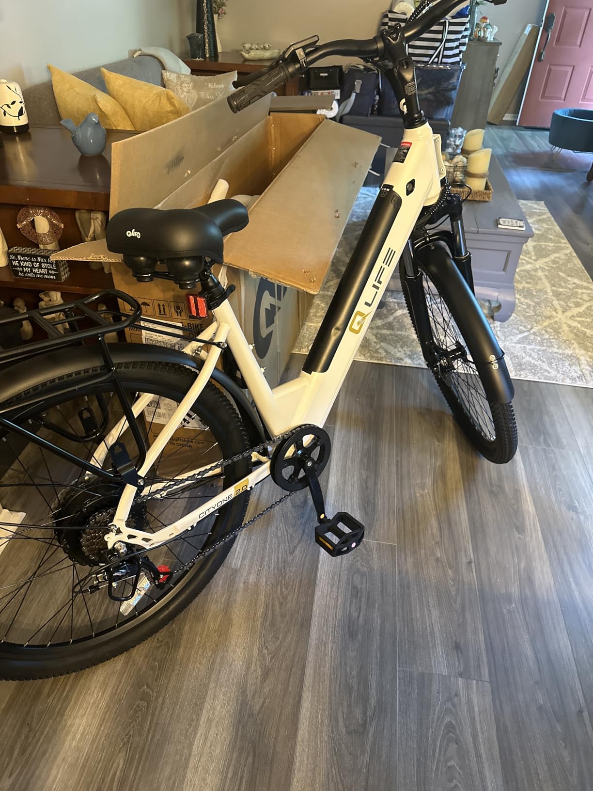Qlife Cityone 2.0/Cityone Plus Electric Bike for Adults-1200W Peak Motor customer photo 2