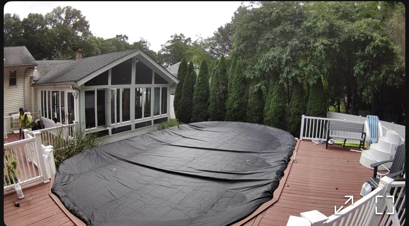 QH.HOME 16x32Ft Winter Pool Cover,Windproof Ratchet Straps&Thick Fabric customer photo 2