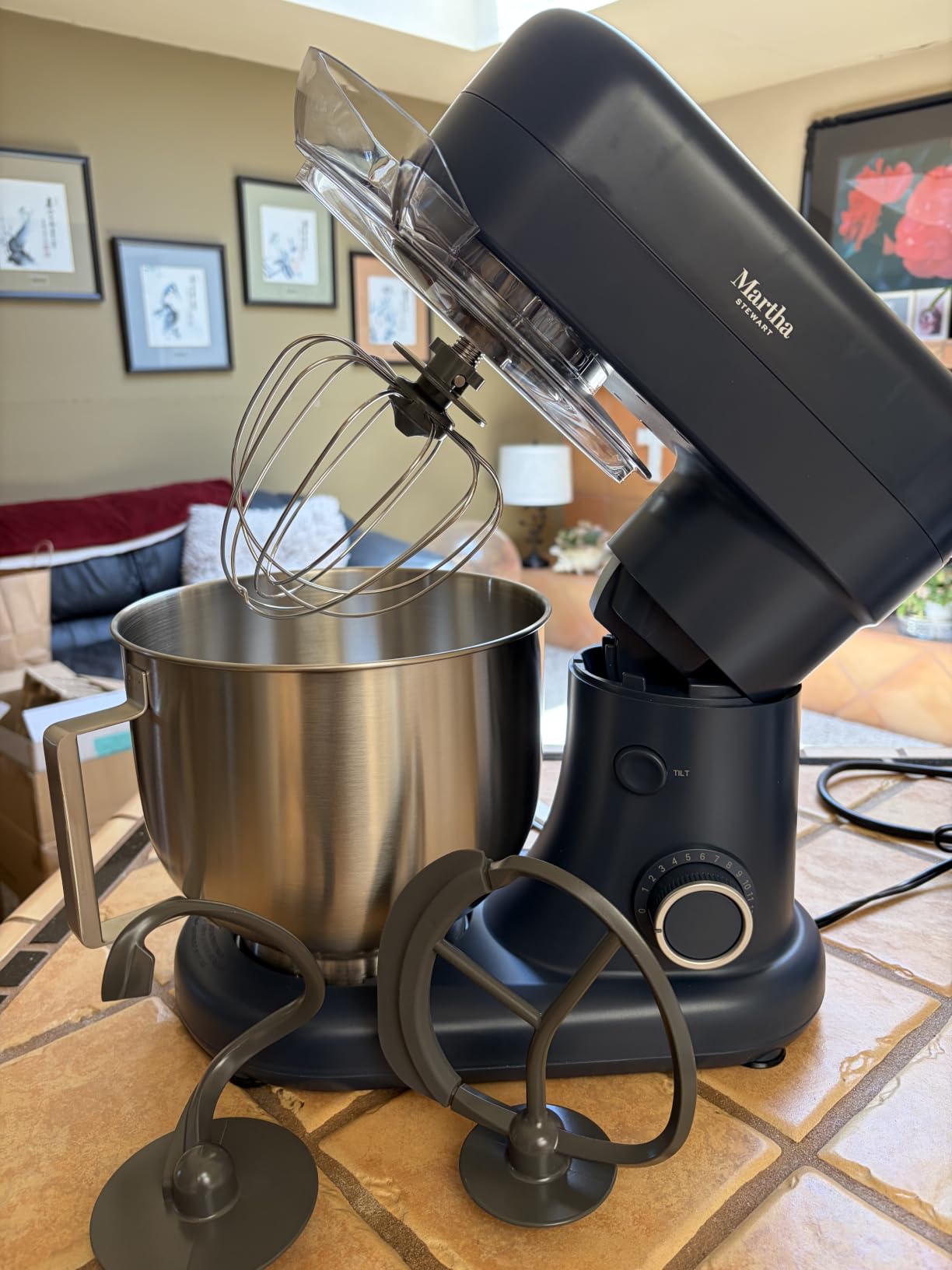 Martha Stewart 5.3QT Tilt Head Stand Mixer, 12 Speeds, Stainless Steel Bowl customer photo 1