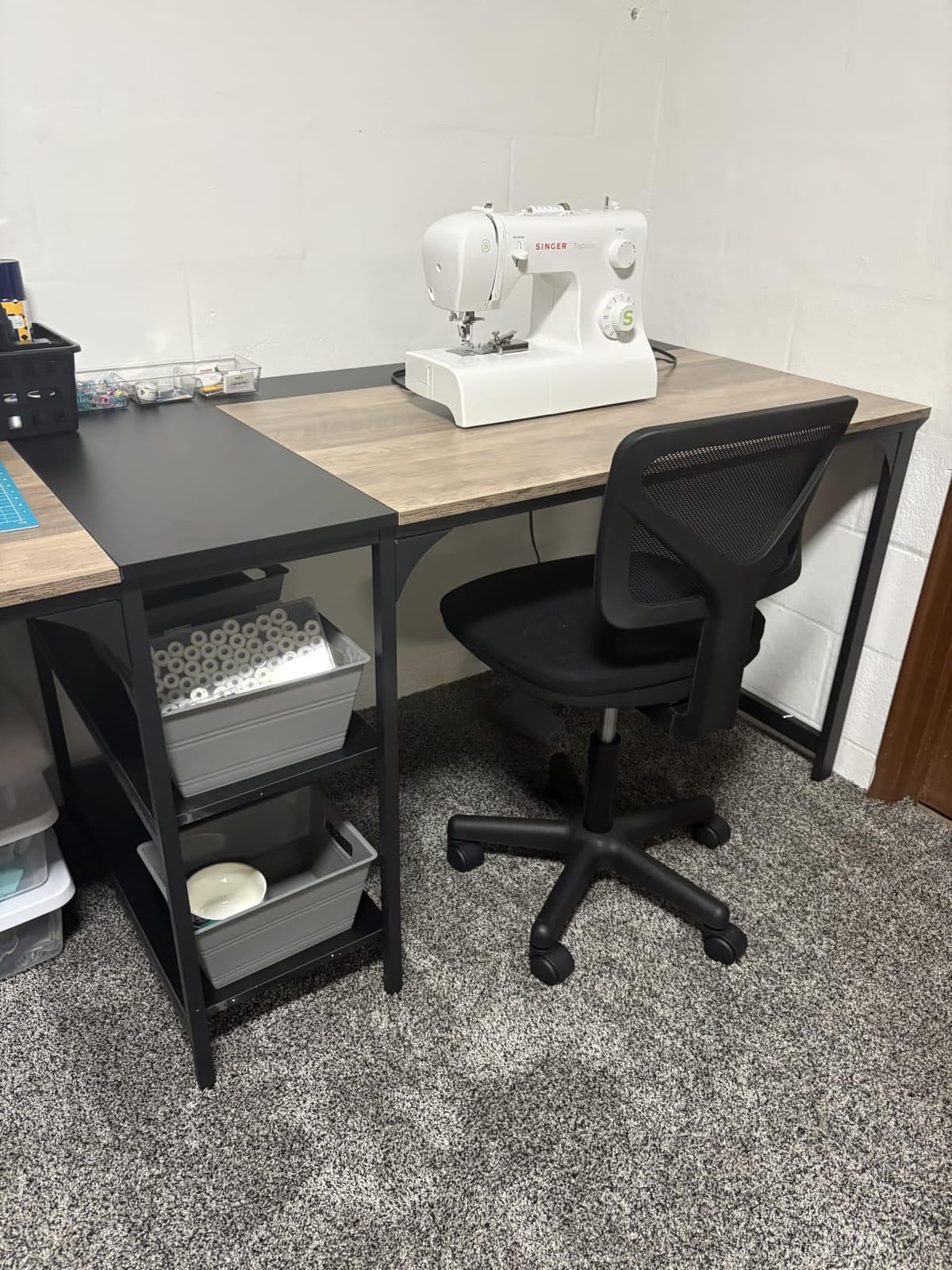 DUMOS Armless Desk Chairs, Small Home Office Mesh Chairs customer photo 1