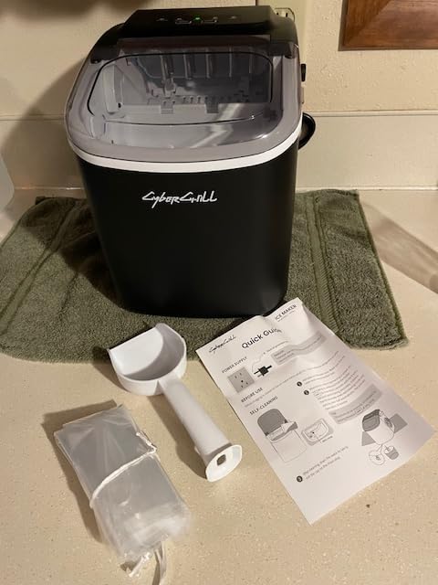 CyberChill Nugget Ice Makers Countertop Dispenser, 40lbs/Day Touch-Free Ice customer photo 2