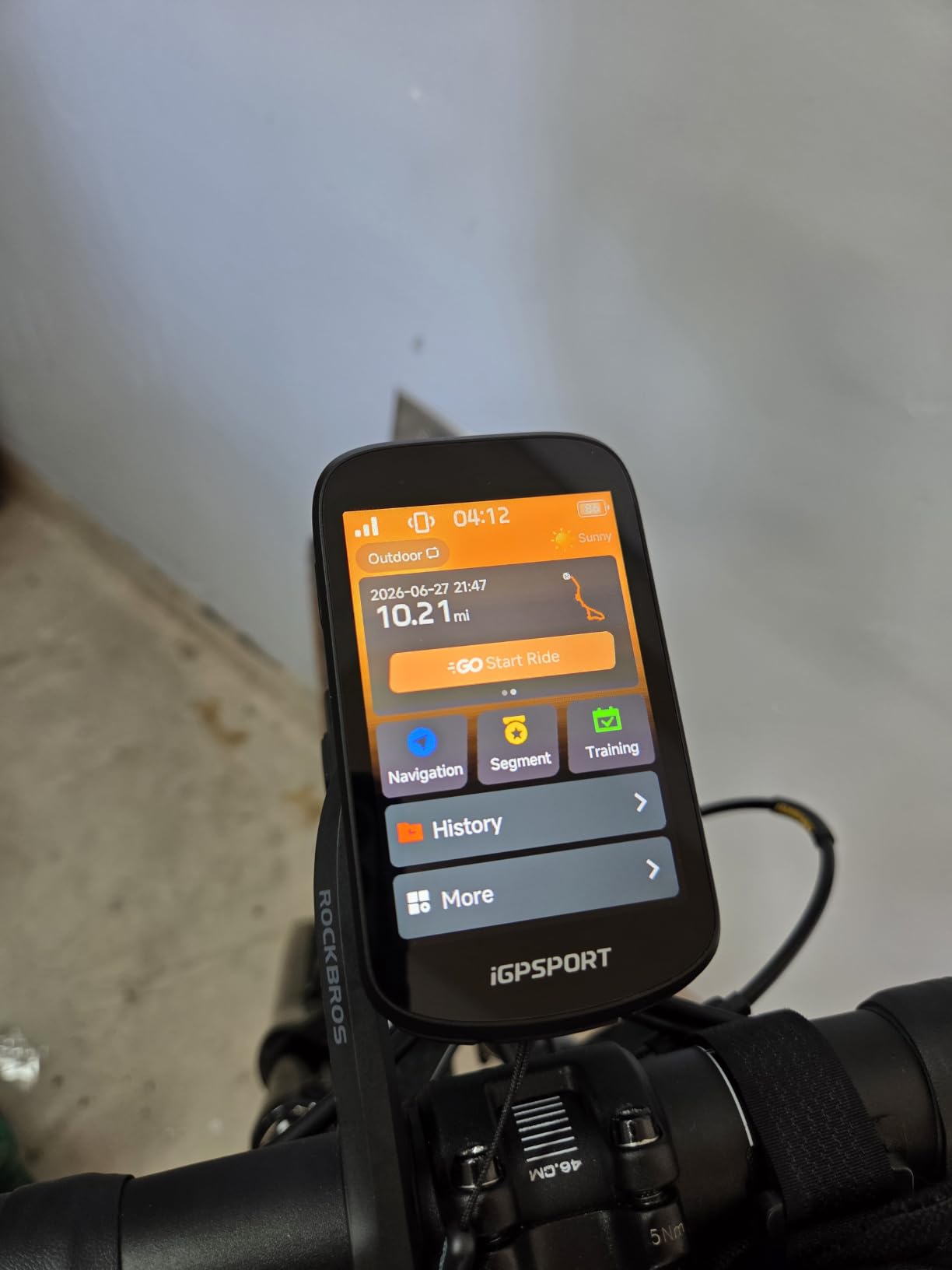 iGPSPORT BSC500 GPS Bike Computer, 3.3'' Touch Screen MAP Voice Navigation customer photo 1