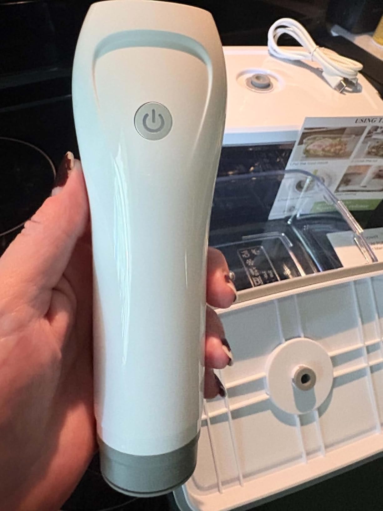 URPOWER Compact Vacuum Sealer Set, Handheld Vacuum Pump & Containers customer photo 1