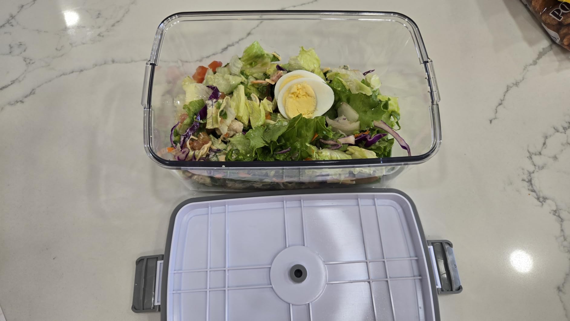 URPOWER Compact Vacuum Sealer Set, Handheld Vacuum Pump & Containers customer photo 2