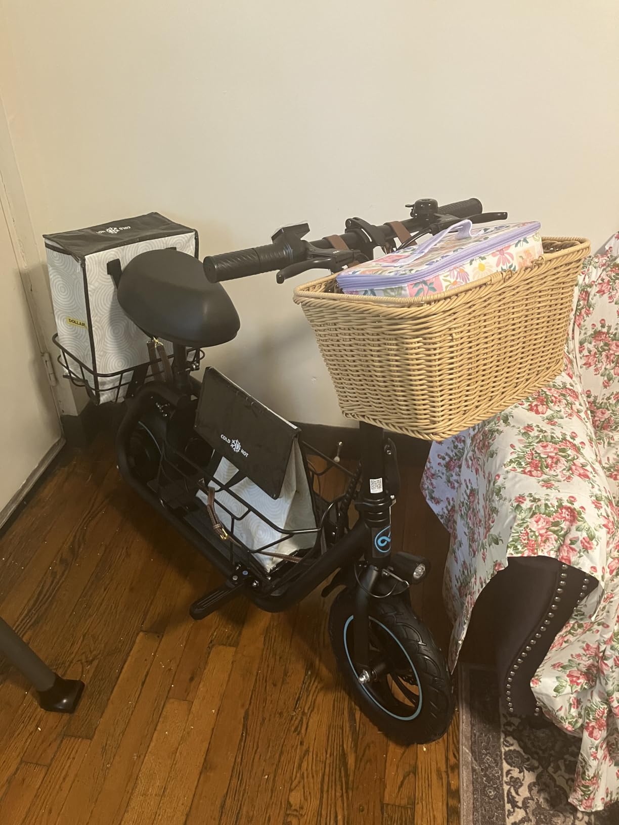 URBANMAX C1S Seated Electric Scooter,550W,18.6MPH,20 Miles,Dual Baskets customer photo 1