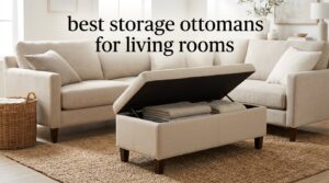 best storage ottomans for living rooms