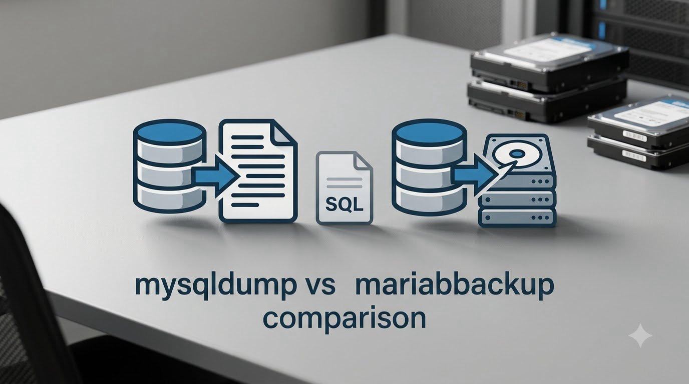 mysqldump vs mariabackup comparison