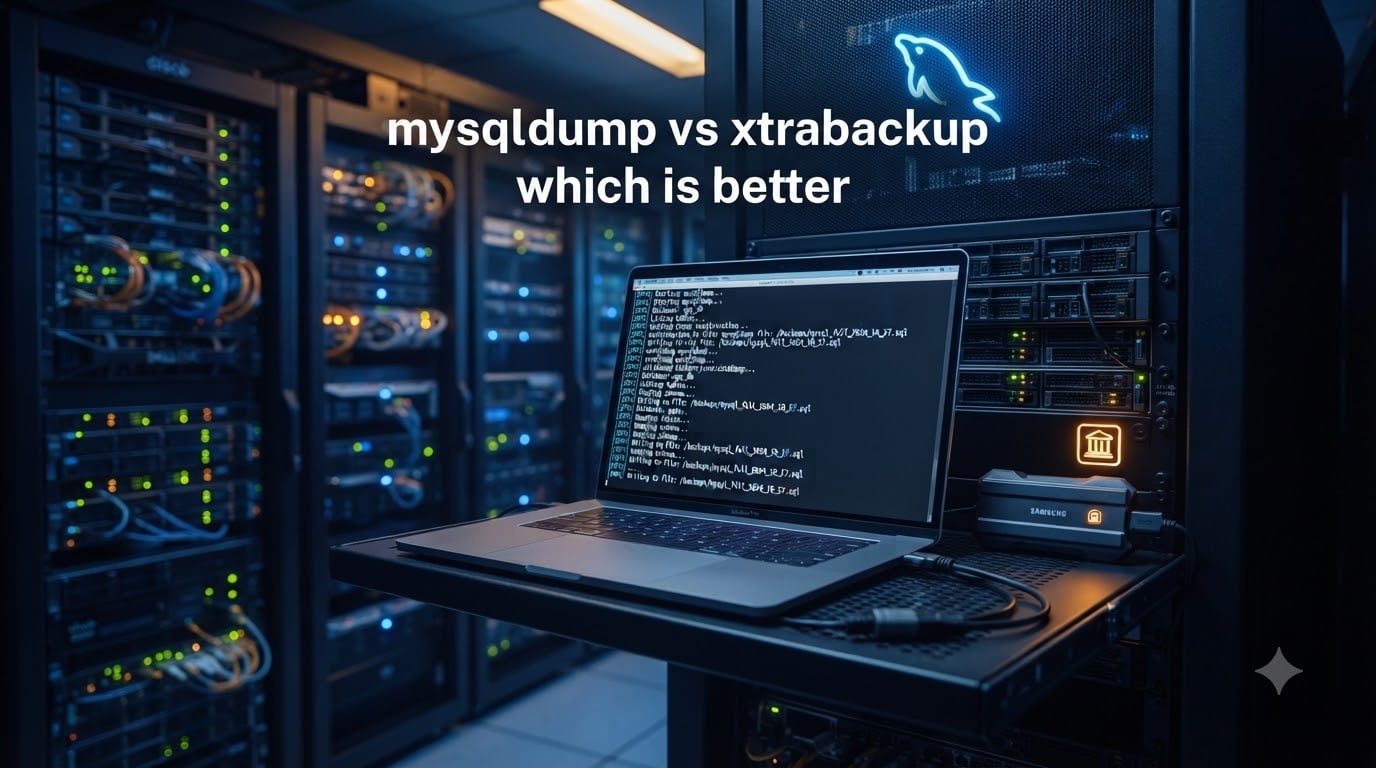 mysqldump vs xtrabackup which is better