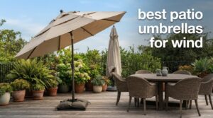 best patio umbrellas for wind