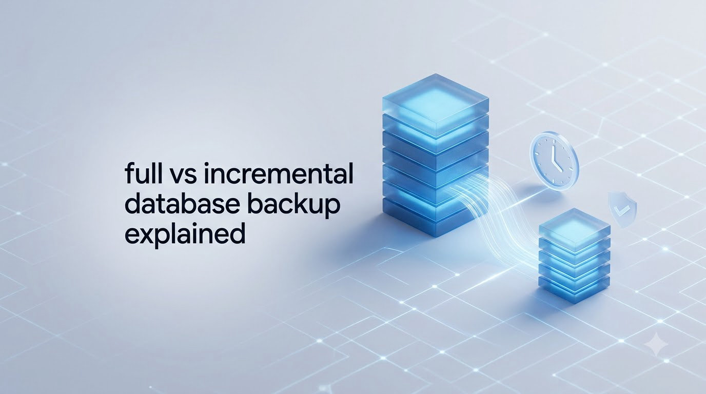 full vs incremental database backup explained