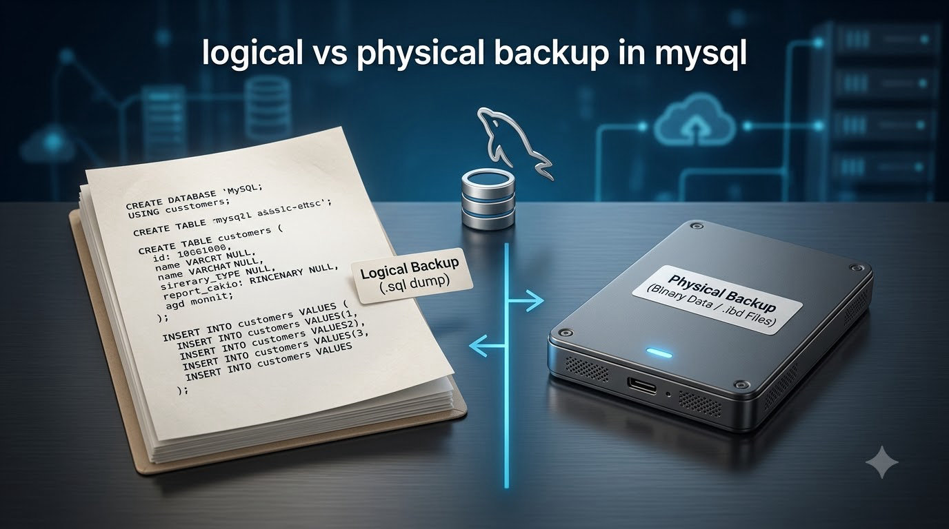logical vs physical backup in mysql