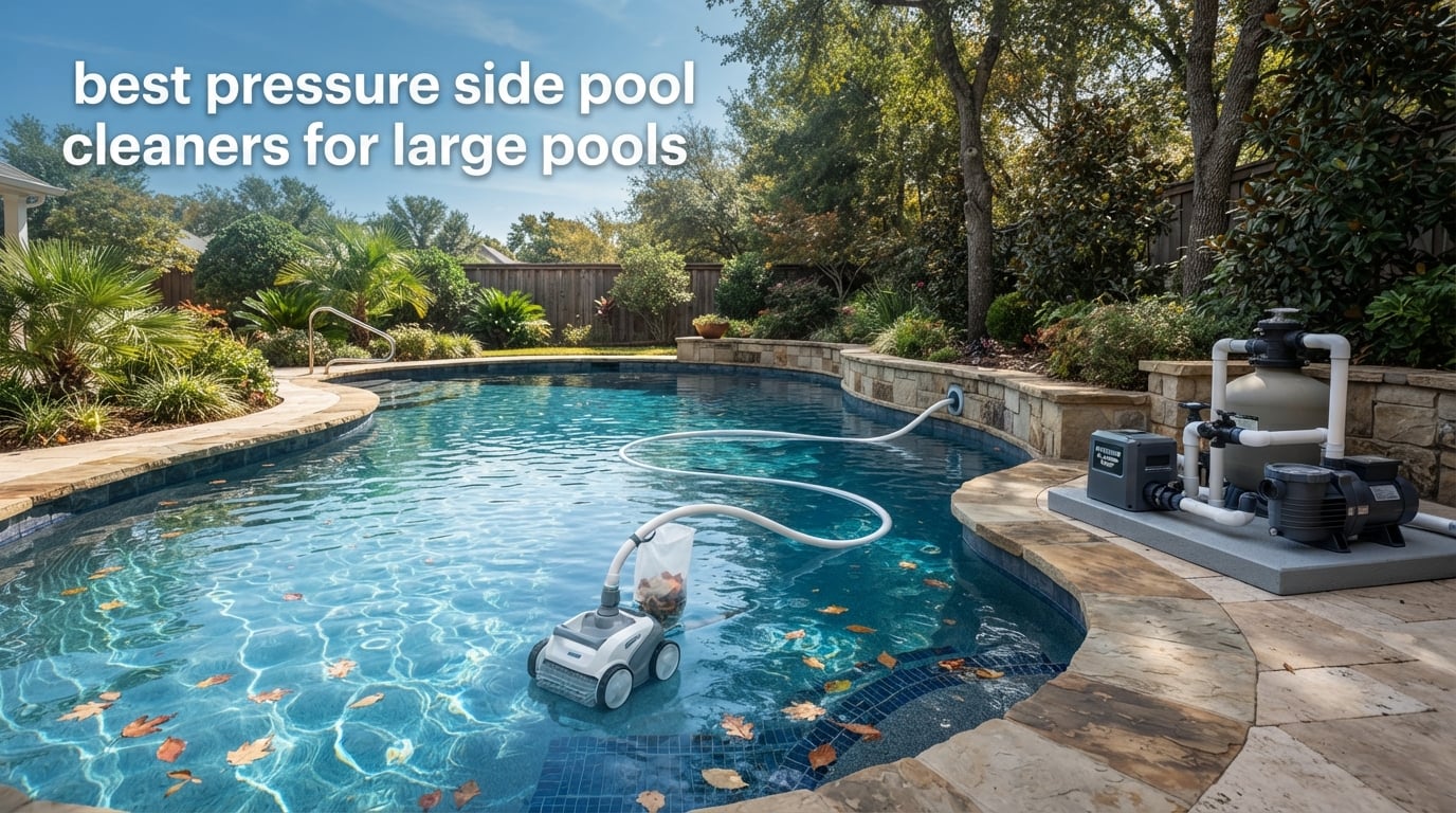 best pressure side pool cleaners for large pools