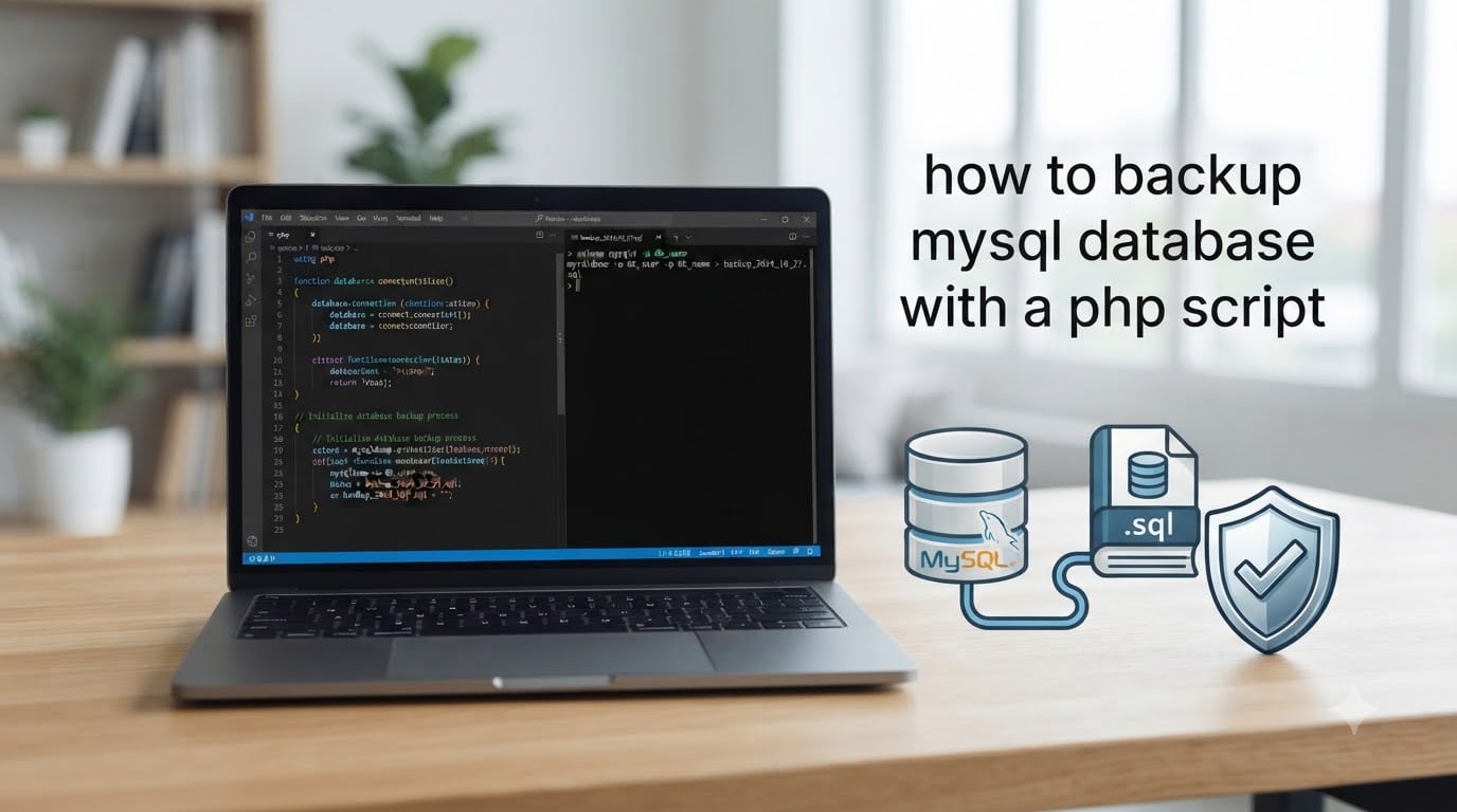 how to backup mysql database with a php script