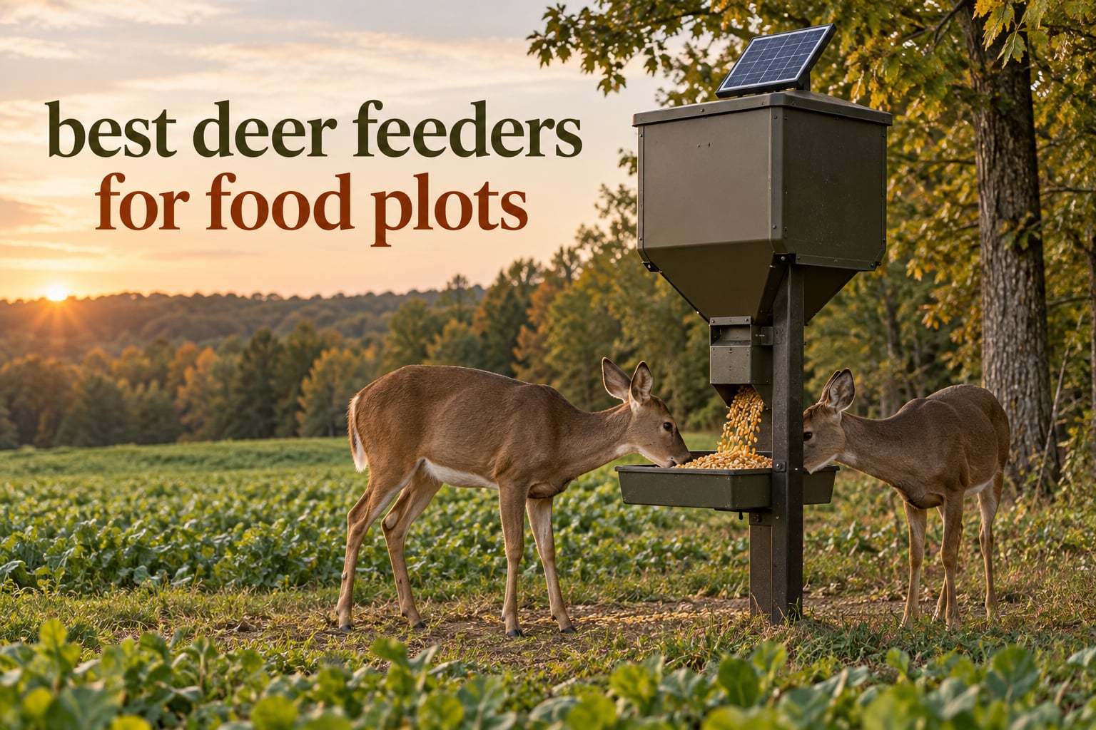 best deer feeders for food plots