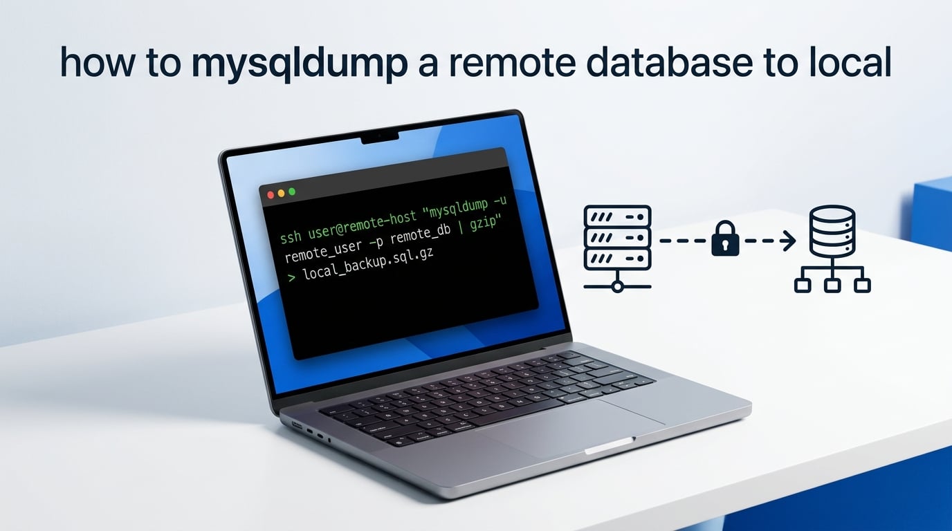 how to mysqldump a remote database to local