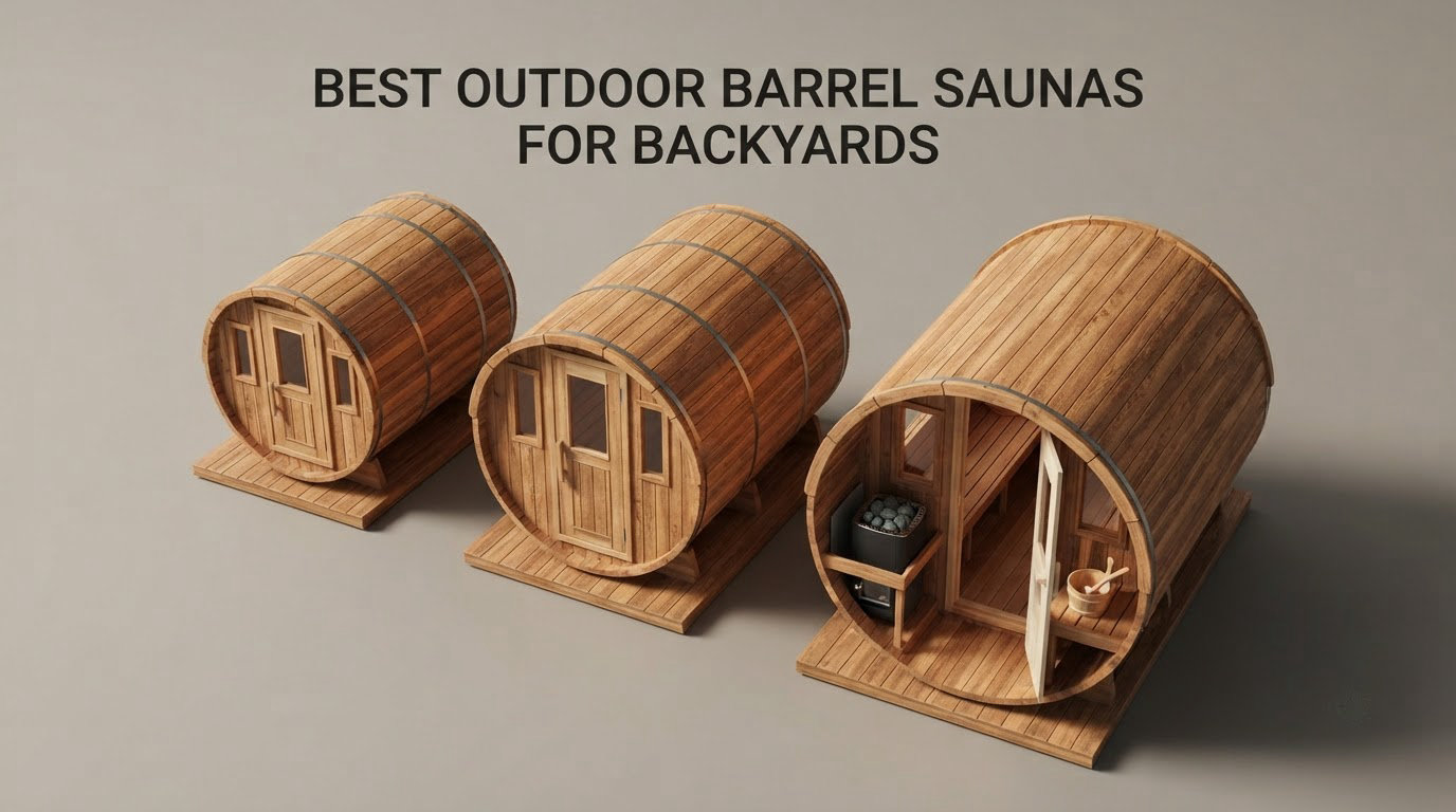 best outdoor barrel saunas for backyards