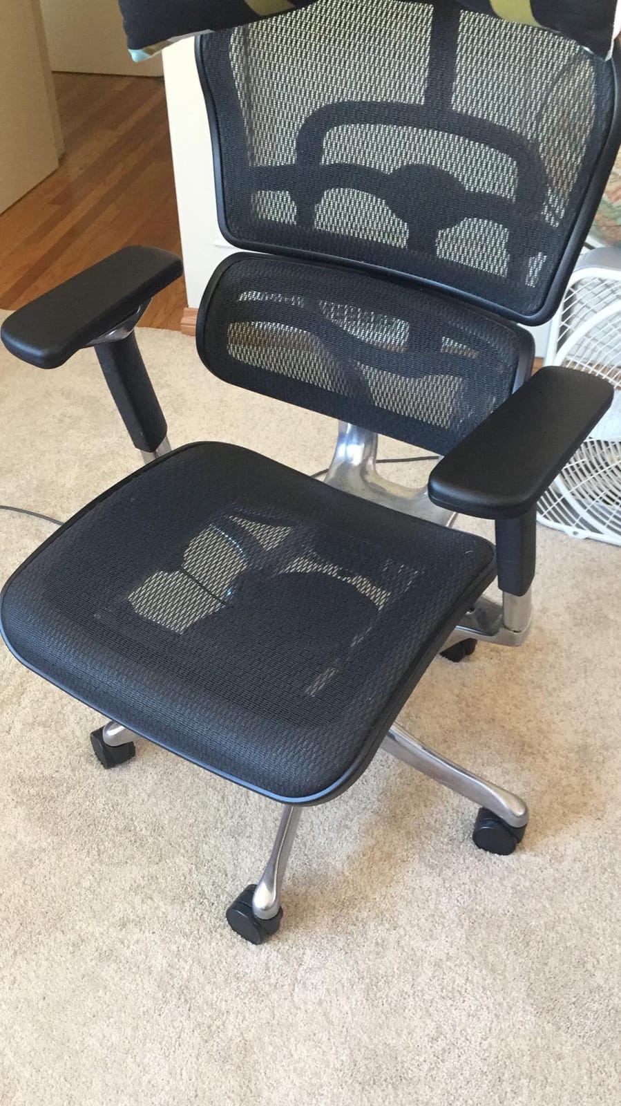 Ergohuman Eurotech ME7ERG GEN2 High Back Mesh Office Chair with Tilt Tension Control, Tilt Lock, Back Angle, Back Height, Synchro Tilt, Seat Height, Seat Depth, and Arm Height Adjustments, Black customer photo 2