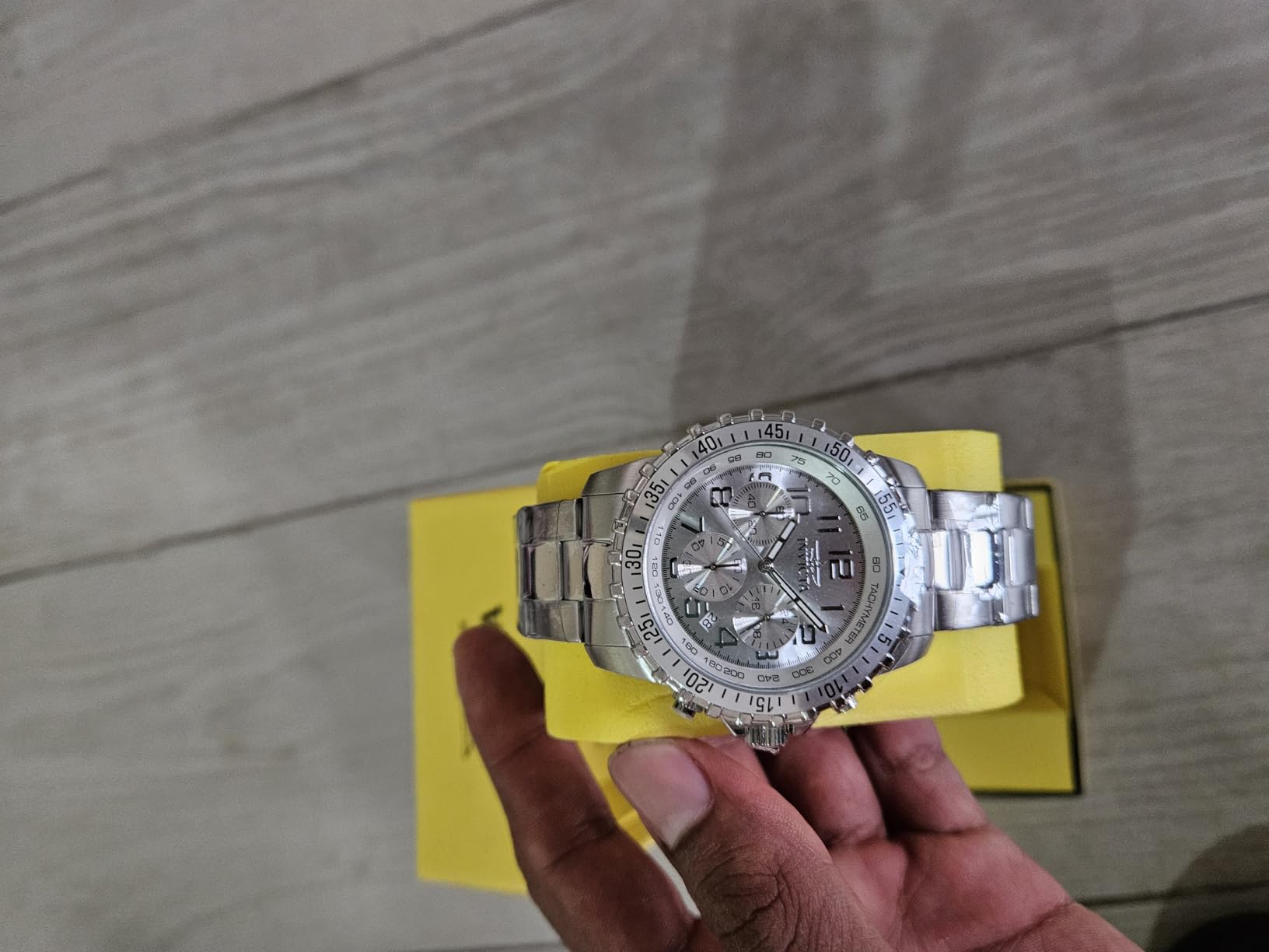 Invicta Men's 1326 Invicta II Chronograph Black Dial Two-Tone Stainless Steel Watch customer photo 2