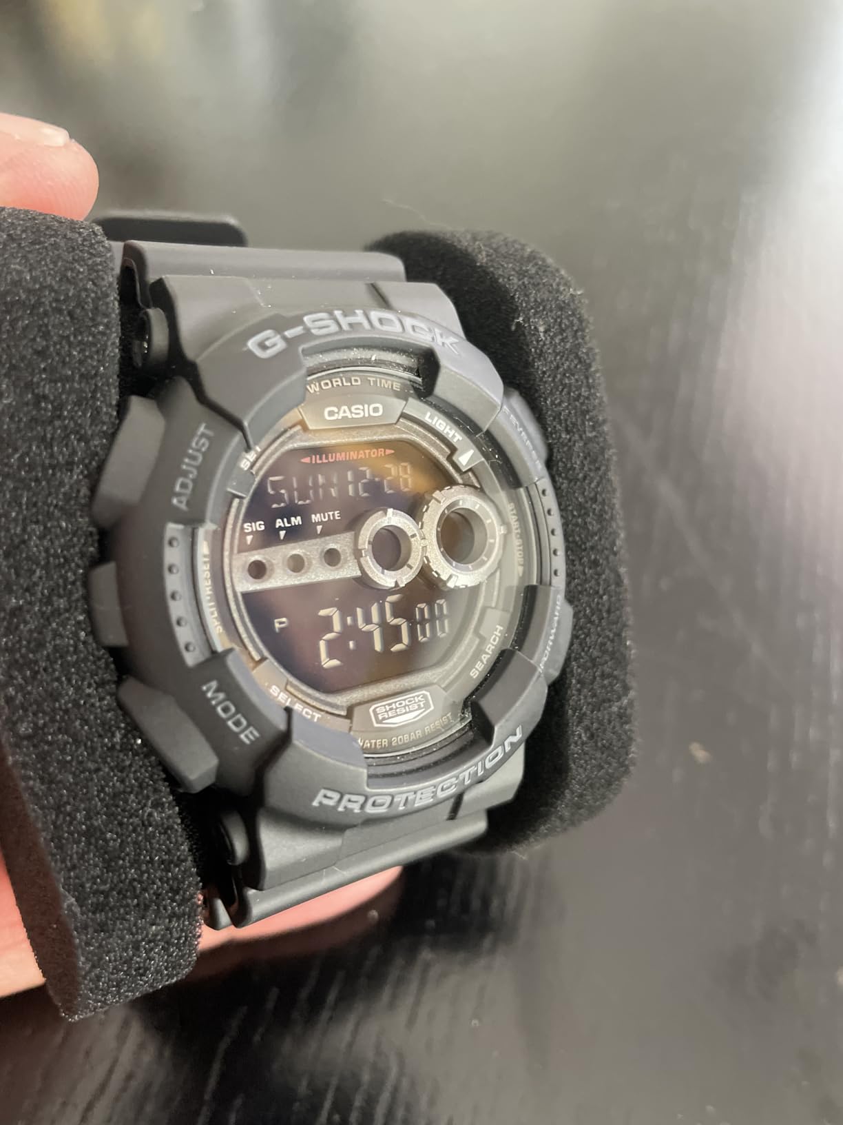 Casio G-Shock GD100-1B | Men's Tough Digital Watch | 200M Water Resistant | High-Brightness LED | Dual Time & 7-Year Battery customer photo 2