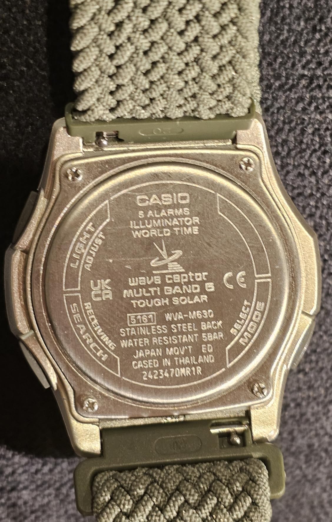 Casio Wave Ceptor Tough Solar MULTIBAND6 Men's Watch WVA-M630B-3AJF (Japan Import) customer photo 2