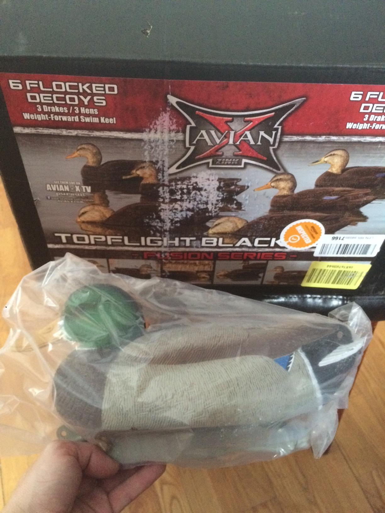 Avian-X Topflight Realistic Duck Decoy Sets with Flocked Bodies, 6 Unique Postures, Weight Forward Swim Keel, & Durable No Flake Finish customer photo 2