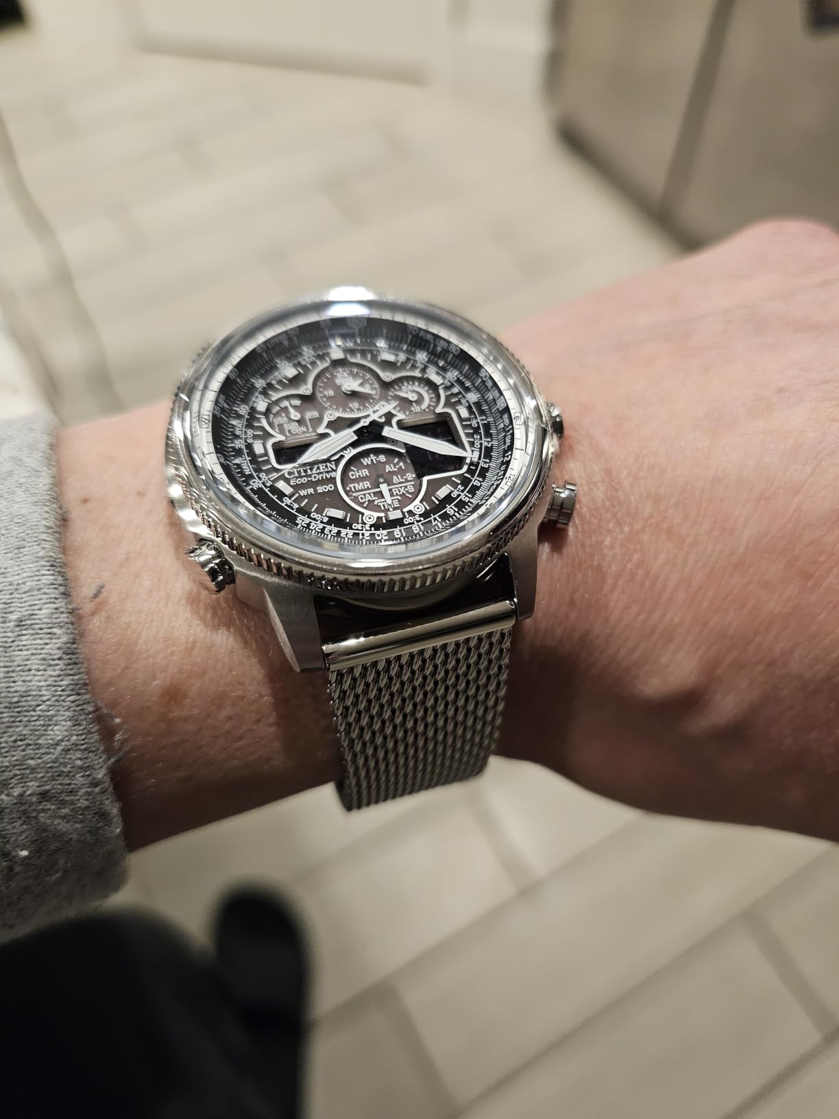 Citizen Men's Promaster Navihawk A-T Eco-Drive Pilot Watch, Atomic Timekeeping, Chronograph customer photo 1