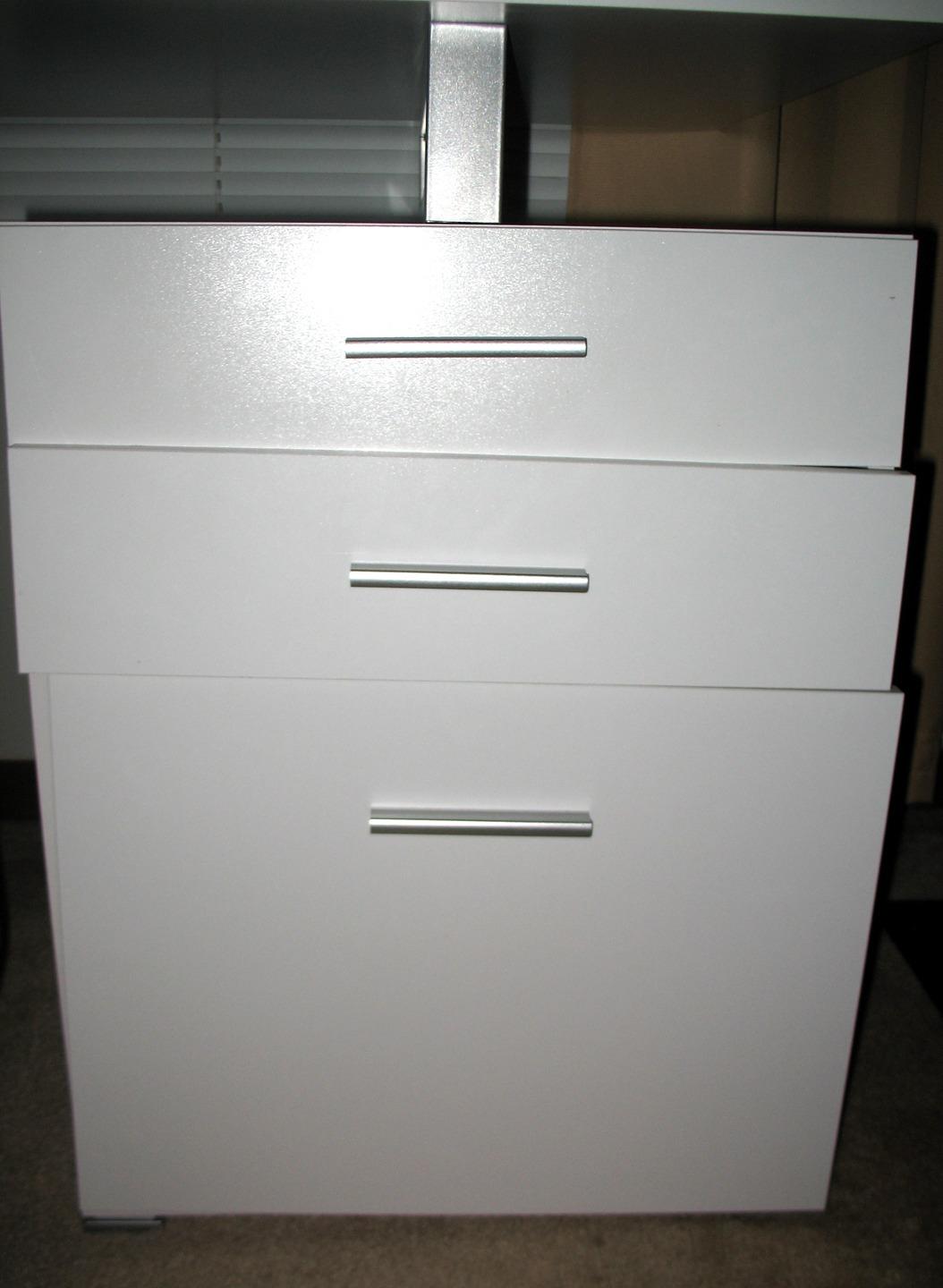 Coaster Home Furnishings Brennan Modern Contemporary Home Office 3-Drawer Writing Desk with Drawers Computer Desk Study Table File Cabinet Storage Silver Metal Frame Cappuccino Brown 800519 customer photo 1