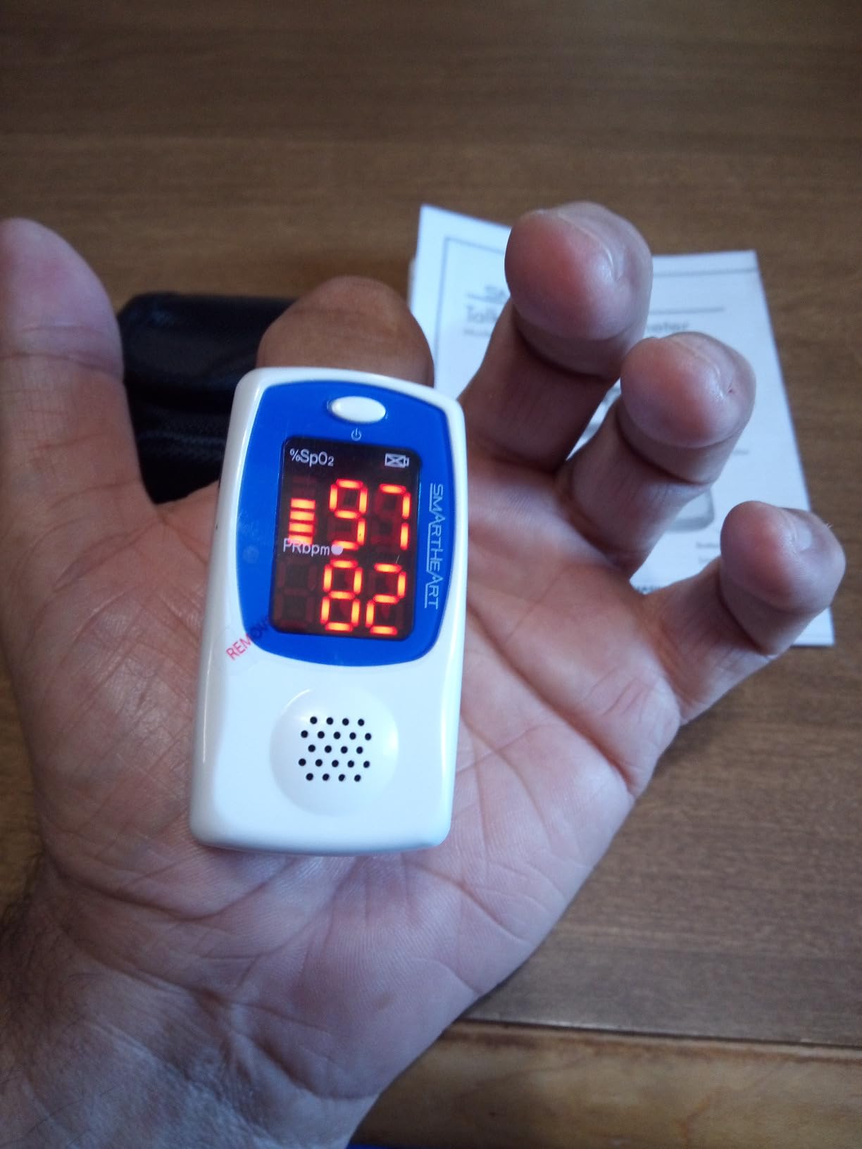 SmartHeart Talking Fingertip Pulse Oximeter customer photo 2