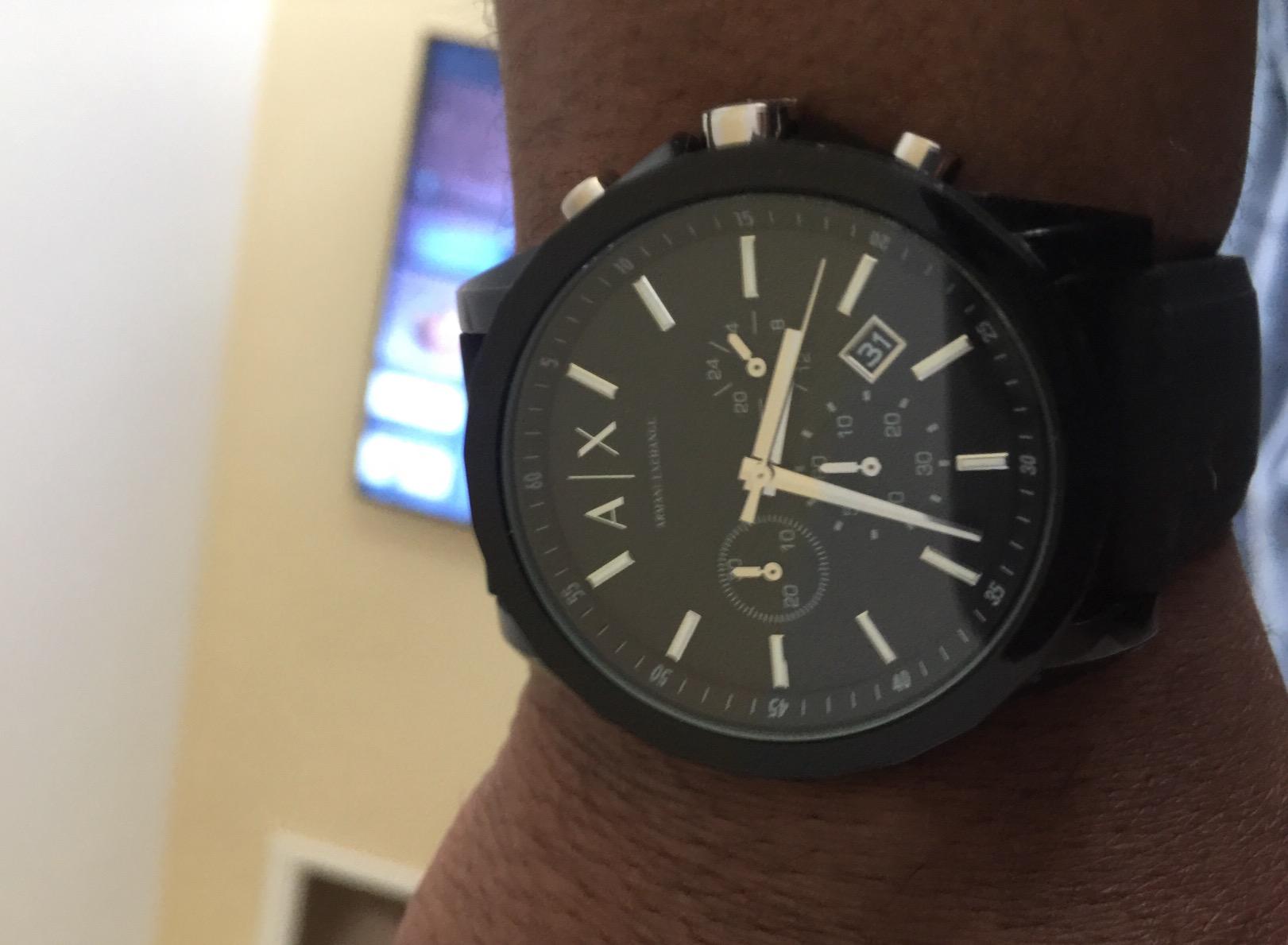 Armani Exchange A|X Men's Stainless Steel Chronograph Watch customer photo 1
