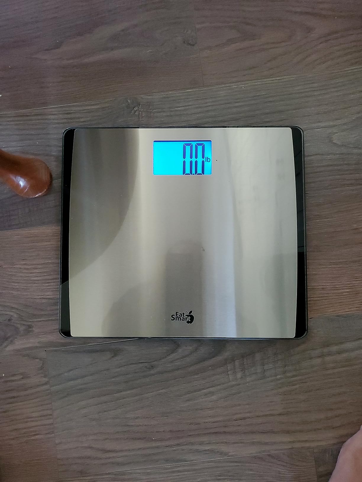Eat Smart Glass Digital Bathroom Scale, Large Platform, 550 lb, Silver customer photo 1