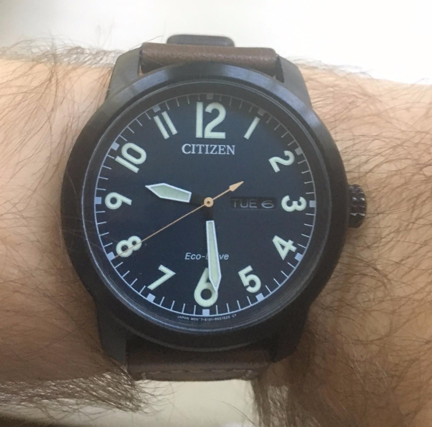 CITIZEN Men's Eco-Drive Garrison 42mm Stainless Steel BM8478-01L customer photo 2