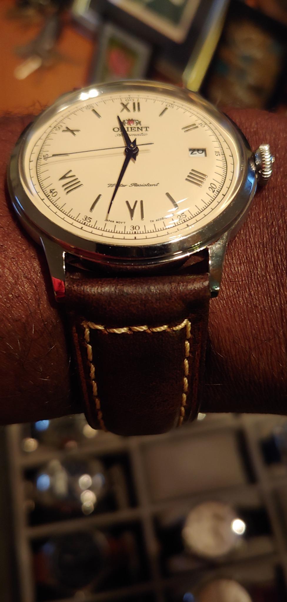 Orient Bambino Version 2 | Automatic/Hand-Winding Wrist Watch | 40.5 mm Case | Classic Watch customer photo 2