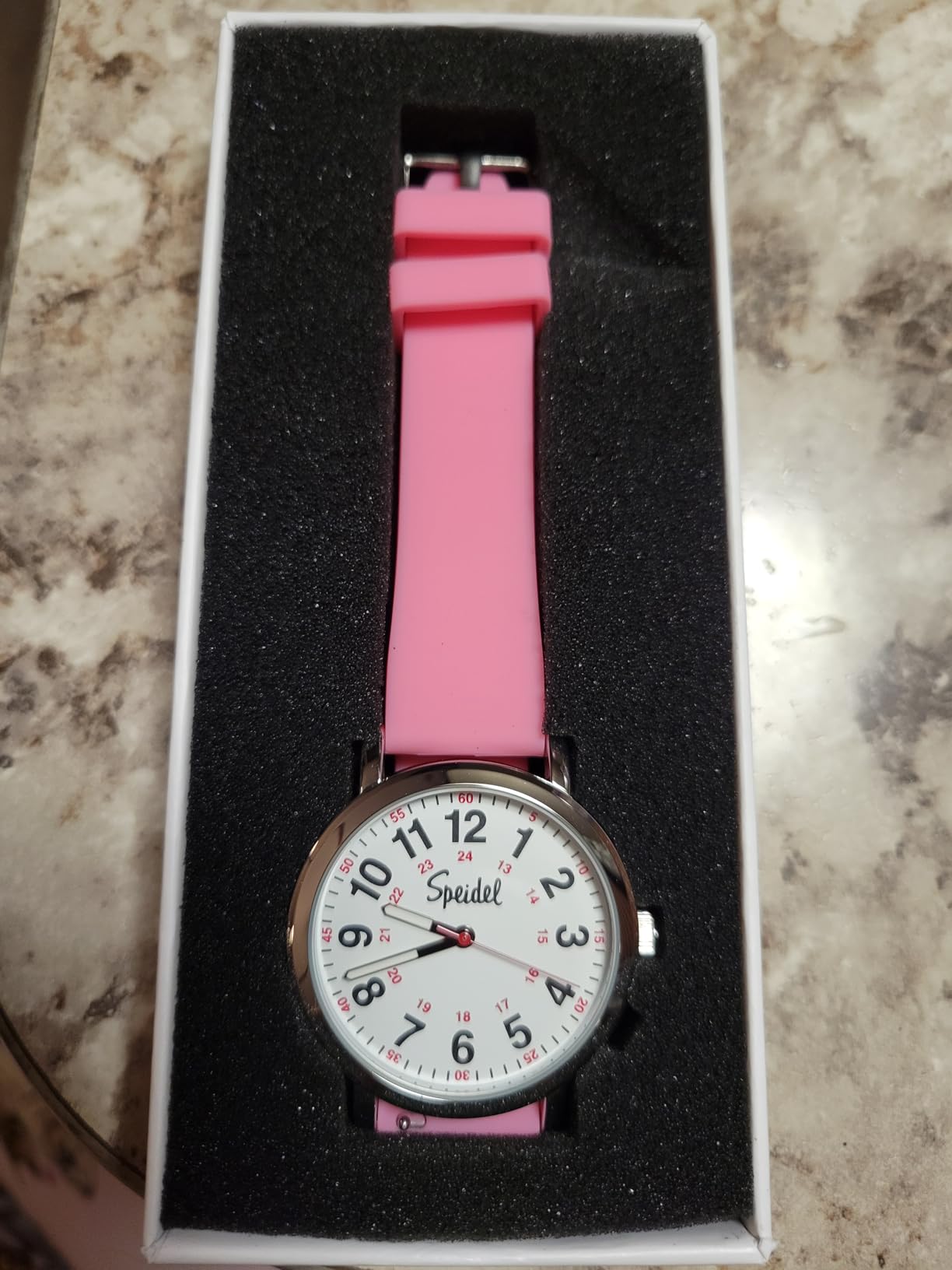 Speidel Original Scrub Watch™ for Nurse, Medical Professionals and Students – Various Medical Scrub Colors, Easy Read Dial, Military Time with Second Hand, Silicone Band, Water Resistant customer photo 1